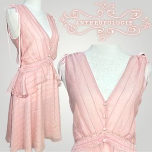 Anthropologie Adeline Rae Emilie Pink Dress